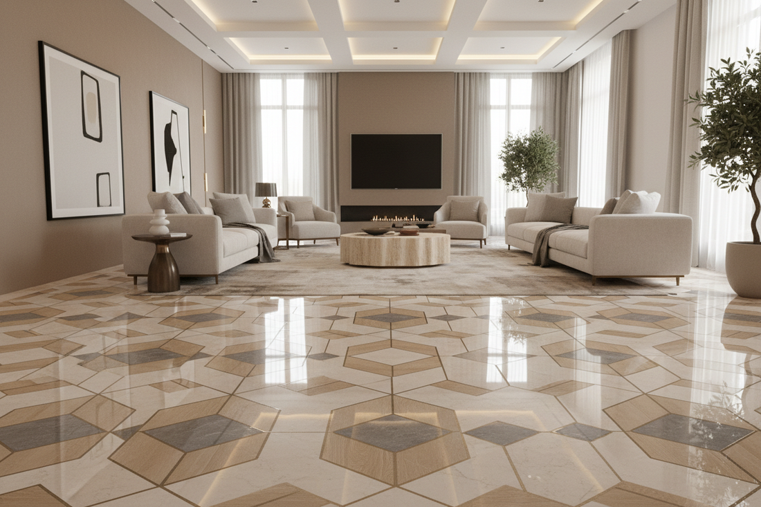 3D Floor Design for Living Room – Modern Ideas & Flooring Guide