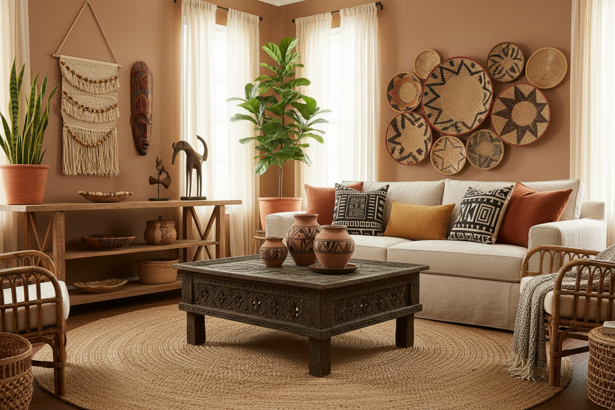 African Decor Ideas | Bold Colors & Patterned Interiors