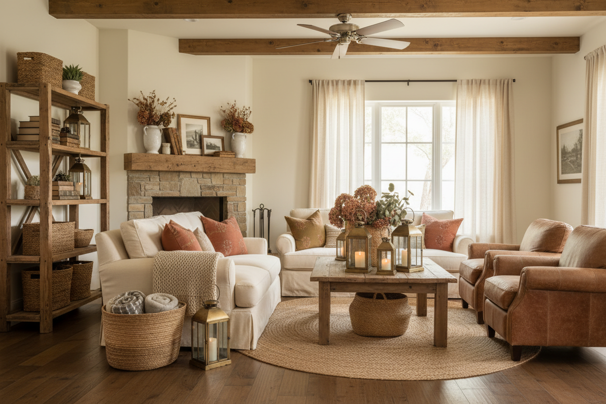 Rustic Home Decor Ideas for Warm Spaces