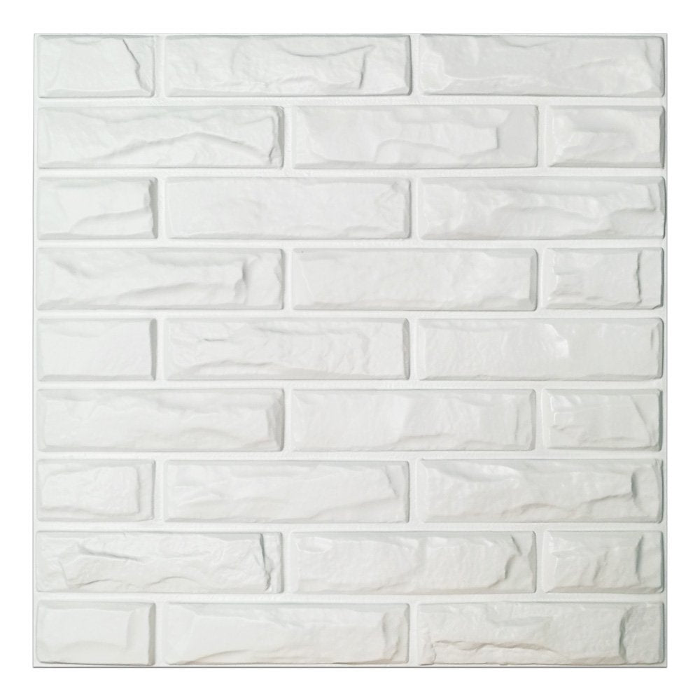 3D Brick Wall Panels | White Decorative Panels