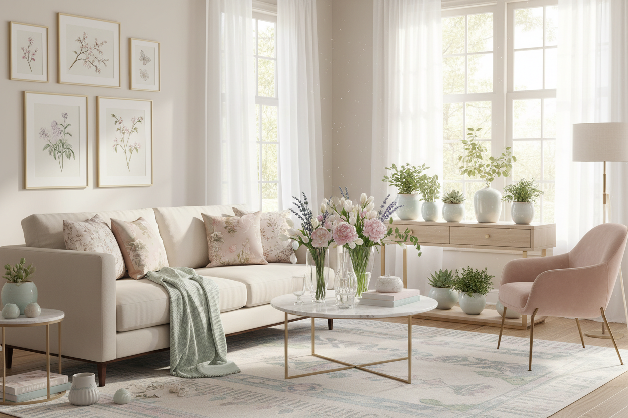 fashion Spring style in home Decor